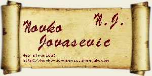 Novko Jovašević vizit kartica